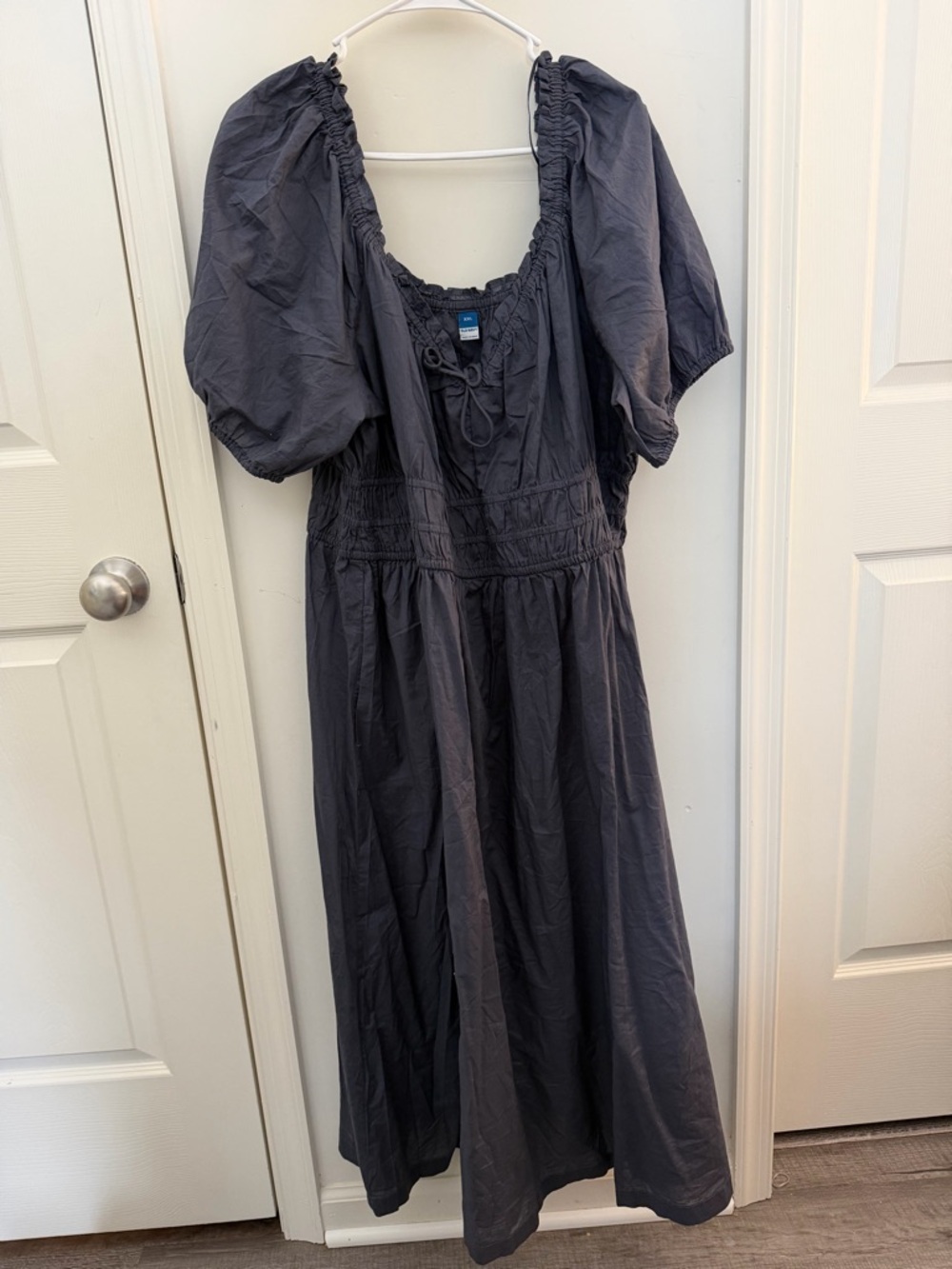 Old Navy Puff Sleeve Smocked Midi-Maxi Dress
